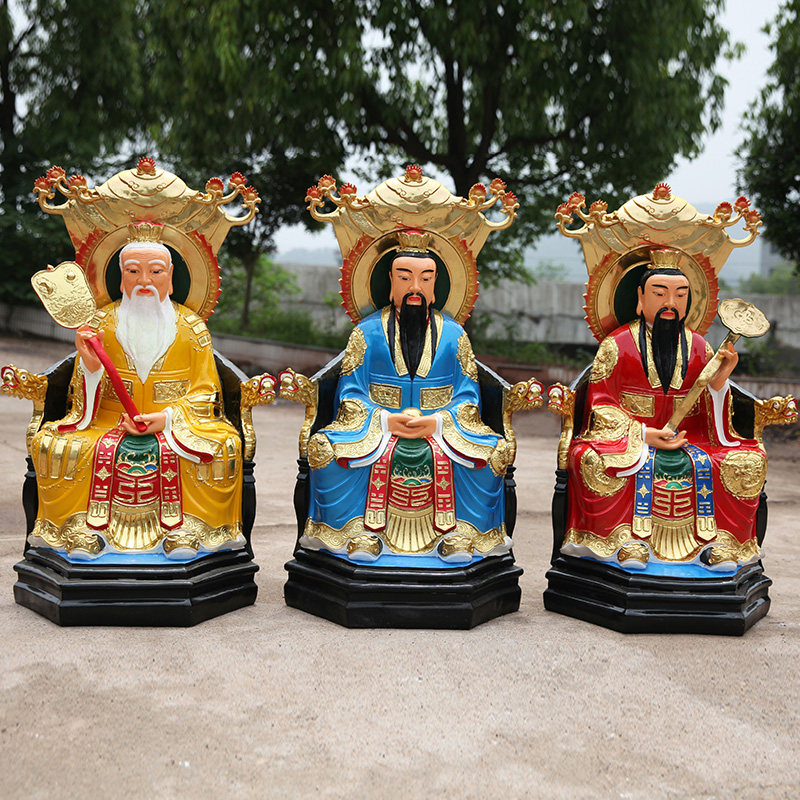 三清道祖树脂玻璃钢善吉