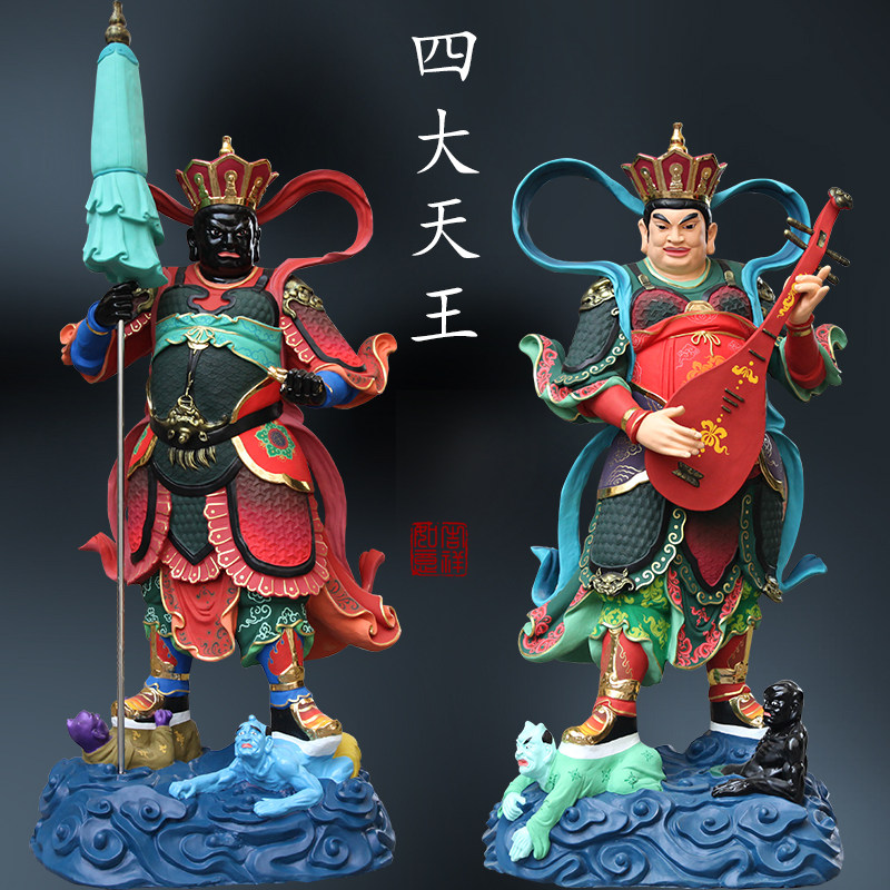寺庙大佛2米高四大天王佛像四大金刚护法摆件天王像供奉树脂神像