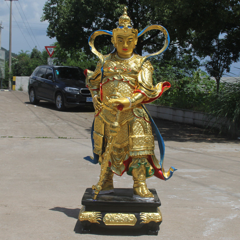 如意贴金彩绘寺庙神像韦陀菩萨