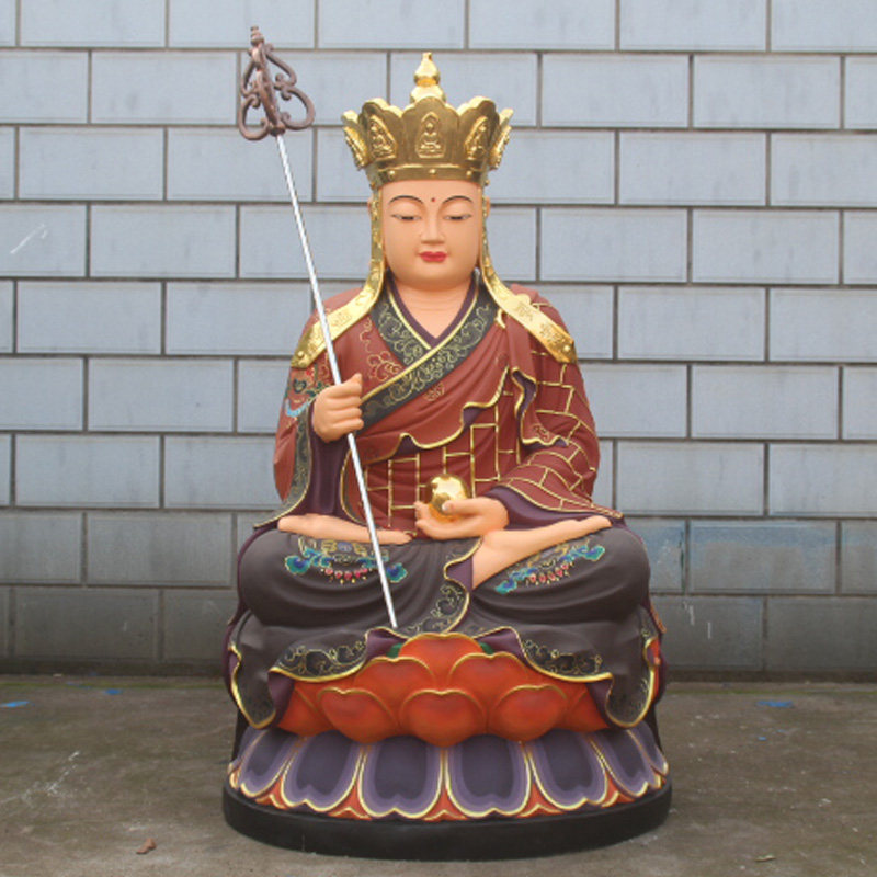 寺庙地藏王菩萨树脂九华山佛像