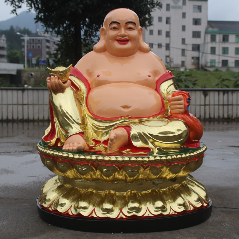 寺庙树脂玻璃钢大肚弥勒佛