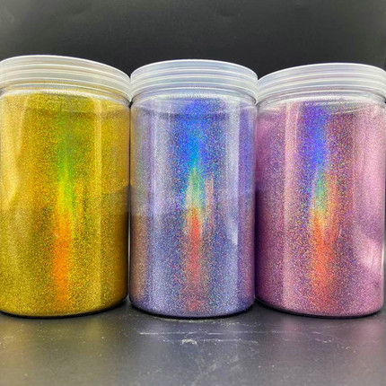 High-Gloss Ultra-Bright Ultra-Thin Solvent-Resistant Laser Glitter Powder Rainbow Multicolor Nail Art Sequins 0.2mm Thick 15g Pack