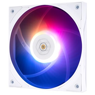 利民TL-H12015W白色机箱风扇12cm电脑散热风扇FDB轴承PWM串联ARGB