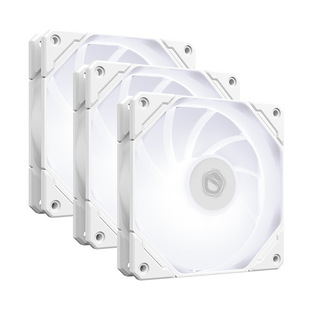 ID-COOLING TF-12025-PRO机箱风扇4pin PWM温控散热LED白光套装