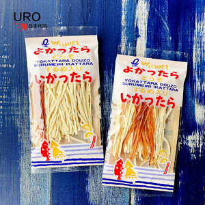 日本一荣鳕鱼肉丝烤鱼片儿童即食鱿鱼丝细切双拼补钙即食鱼零食