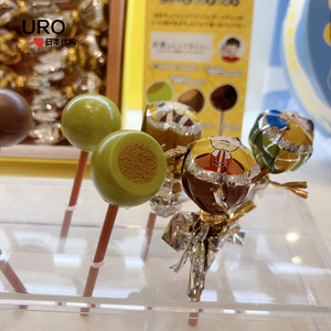 日本限定版道顿堀BonBonTown 巧克力夹心棒棒糖果混合口味 24枚