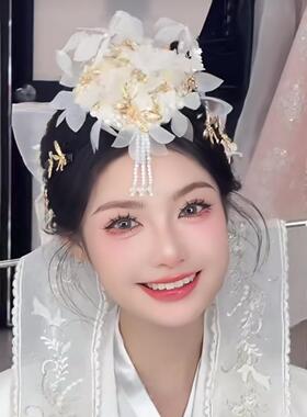 么么茶同款头饰 正版韩服头饰 民俗园拍摄发饰