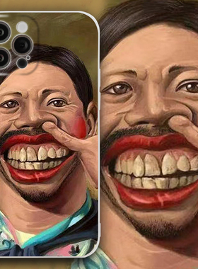 创意个性搞怪咧嘴人手机壳适用于iPhone17pro苹果16/15plusOPPOreno14华为mate70VIVOx200小米15三星