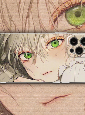 二次元拽酷少年手机壳适用于苹果13promaxOPPO华为p70ultra/pura70ultraVIVO小米11/13至尊版三星