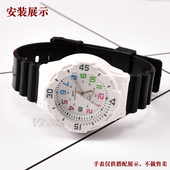 替换卡西欧CASIO适用LRW 200H表带凸口14mm树脂胶带表链配件男女