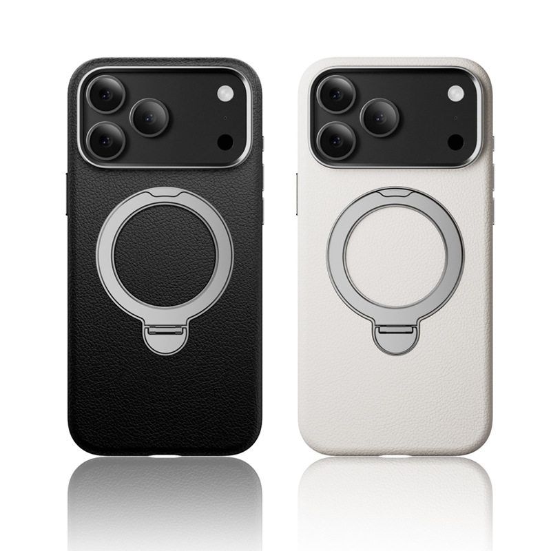 适用苹果17pro手机壳磁吸支架壳iphone17promax旋转支架360度指环