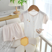 短裤 莫代尔凉感网眼小月龄婴儿夏装 套装 外穿薄款 分体夏季 宝宝短袖