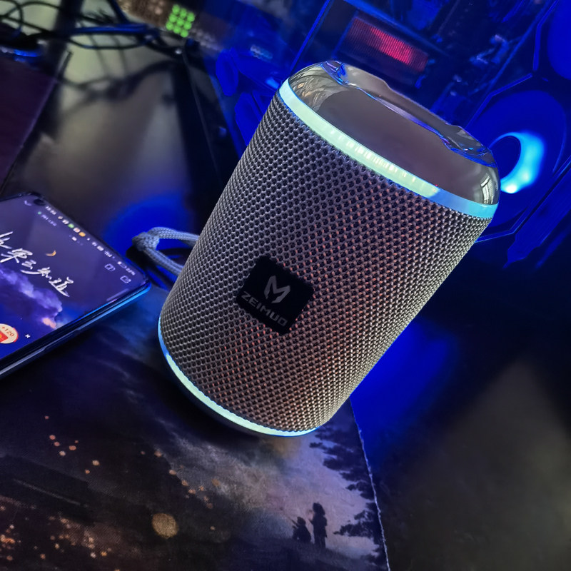 佐魔蓝牙音箱小型高音质超重低音超长户外续航低音炮无线收银音响