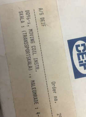 GOSSEN DQ96-X 4-20ma 0-2000M min-1 DEIF DQ96-X议价