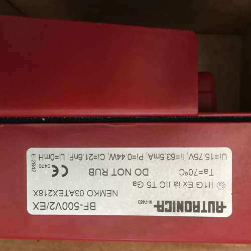 Autronica BF-500V2\\EX Autronica  BF-500V2\\EX BNB-300/12/EX