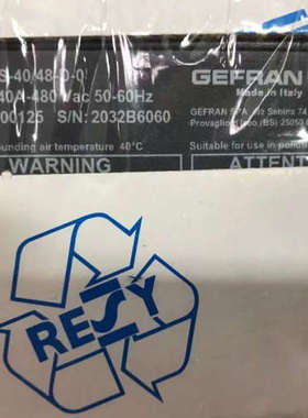 全新原装GEFRAN固态继电器GTS 40/48-D-0 F000125 2032B6060议价