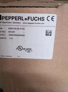 P+F倍加福距离传感器VDM100-50-P/G2原装正品241261议价