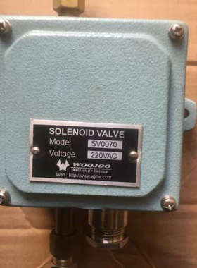 WOOJOO SOLENOID VALVE SV0070 全新正品议价