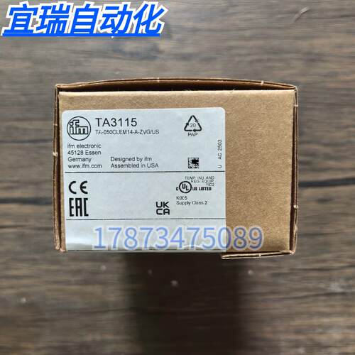 全新正品 IFM TA3115 温度传感器 实物拍摄 销售询价