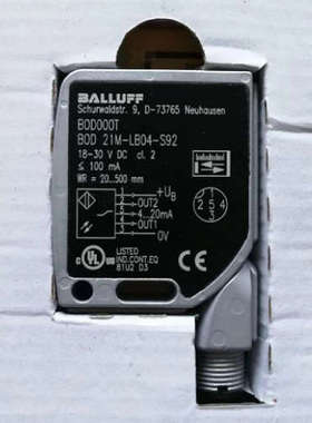 原装BALLUFF巴鲁夫BOD000T光电距离传感器BOD 21M-LB04-S92议价