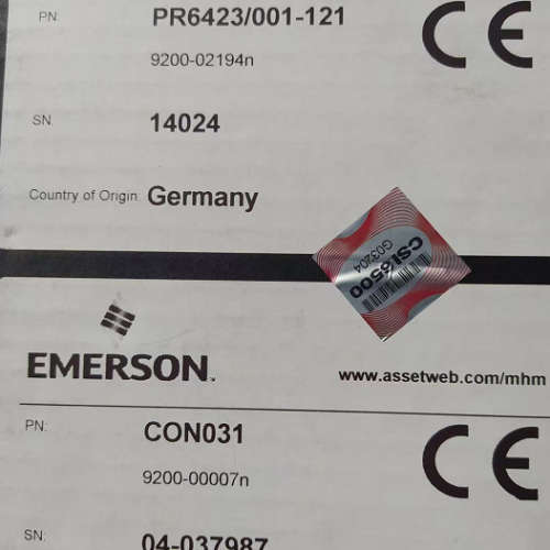 EPRO传感器PR6426/000-030 CON21/916-120 9200-04011 9610-0001N