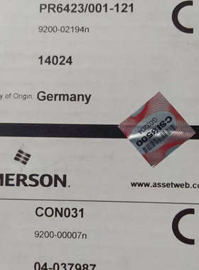 EPRO传感器PR6426/000-030 CON21/916-120 9200-04011 9610-0001N