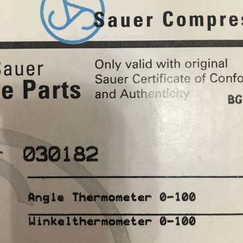 JP.Sauer&Sohn Angle Thermometer 0-100 Sauer 030182 正品议价