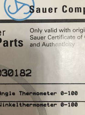 JP.Sauer&Sohn Angle Thermometer 0-100 Sauer 030182 正品议价
