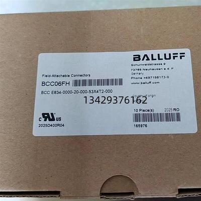 全新巴鲁夫BCC06FH BCC E834-0000-20-000-53X4T2-000接插件R询价