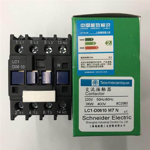原装正品LC1D0610M7N  AC220V 50/60Hz施耐德三级交流接触器询价