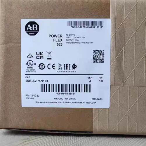 22B-D6P0N104 PowerFlex 40交流变频器480V交流, 2.2 kW, 3 H询价