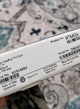 戴安 Dionex lonpac cs19 4*250mm 阳离子分析柱 货号076026询价