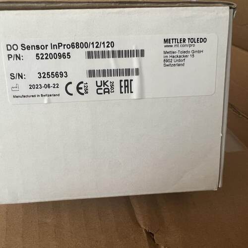 52200965全新梅特勒托利多inpro6800/12/120溶氧电极询价