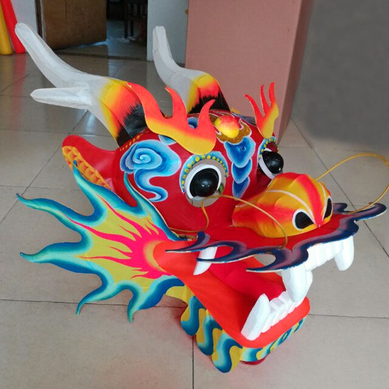 中国风龙头蜈蚣风筝3d立体保飞手工扎制装饰美陈道具25米大型巨龙