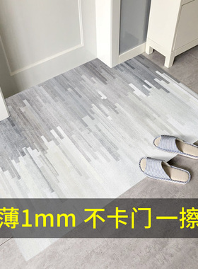 超薄地垫不卡门1mm皮革入户门垫pvc可擦洗进门门口薄款入门pu地毯
