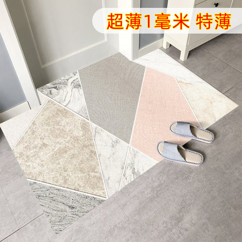超薄地垫不卡门1mm入户门脚垫玄关门口薄款皮革纯色地毯进门垫子