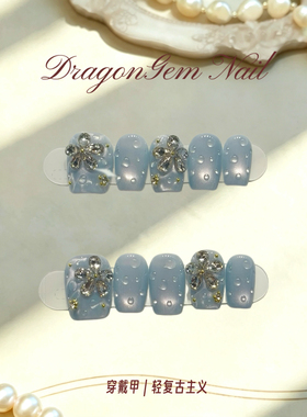 ABCNail复古油画手工穿戴甲