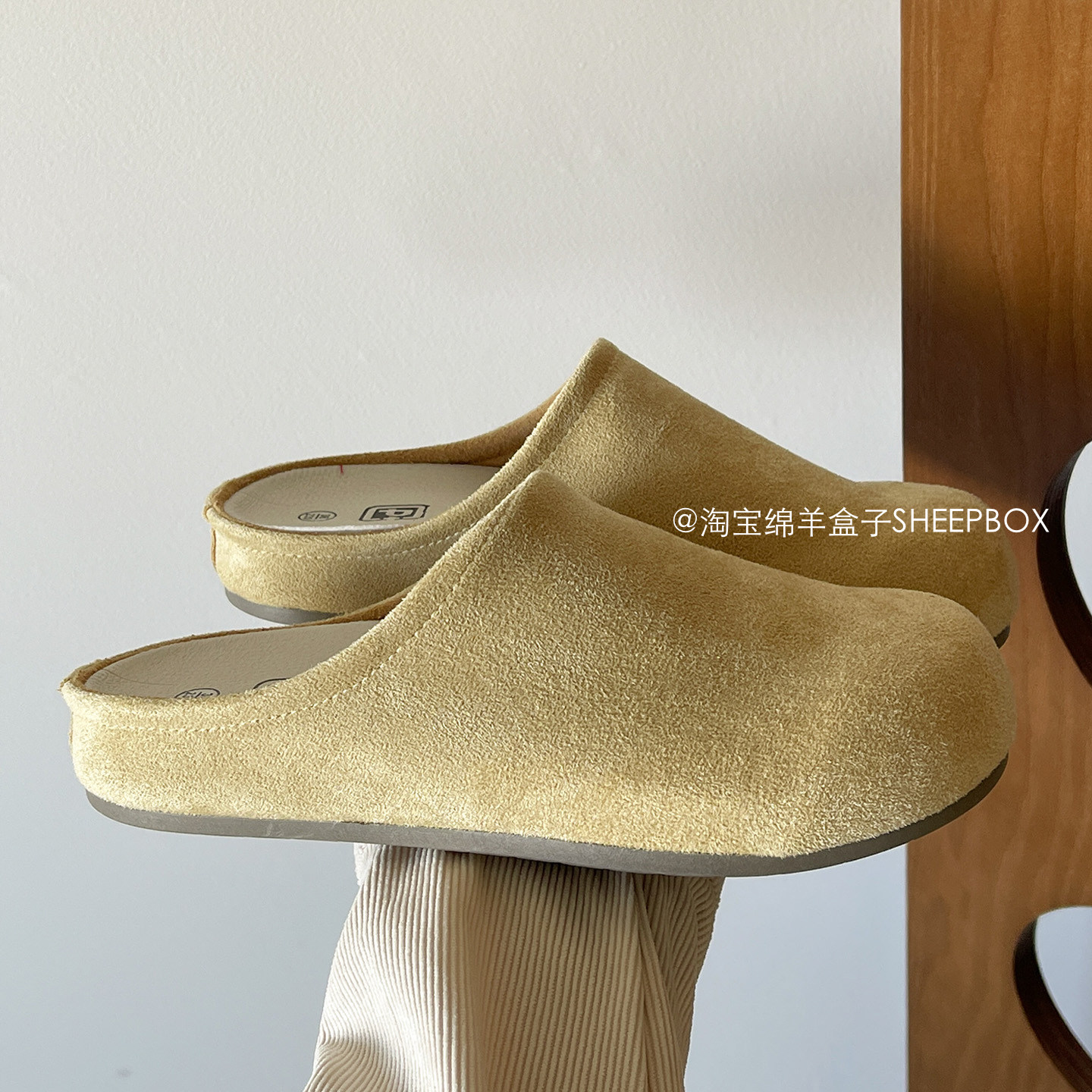 绵羊盒子厚底懒人鞋一脚蹬勃肯鞋2026新款巨好看的半拖鞋外穿单鞋,女鞋,勃肯鞋/软木鞋,淘宝优惠券,粉丝福利购,淘宝优惠卷