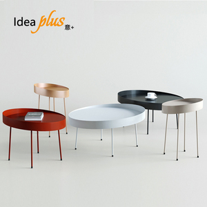IdeaPlus高端定制设计师家具coin side table硬币桌小户型圆茶几