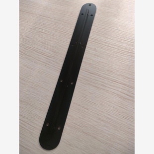 黑色T型护板铁加强条大板桌面拉直器加固防变型餐桌柜门圆沉孔型