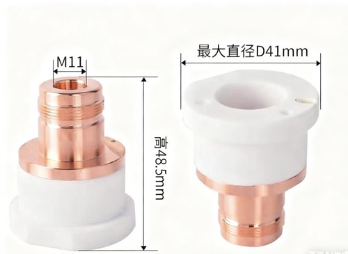 BS12K陶瓷环D41陶瓷体水冷却降温锁紧环 H48.5 M11嘉强水冷陶瓷环