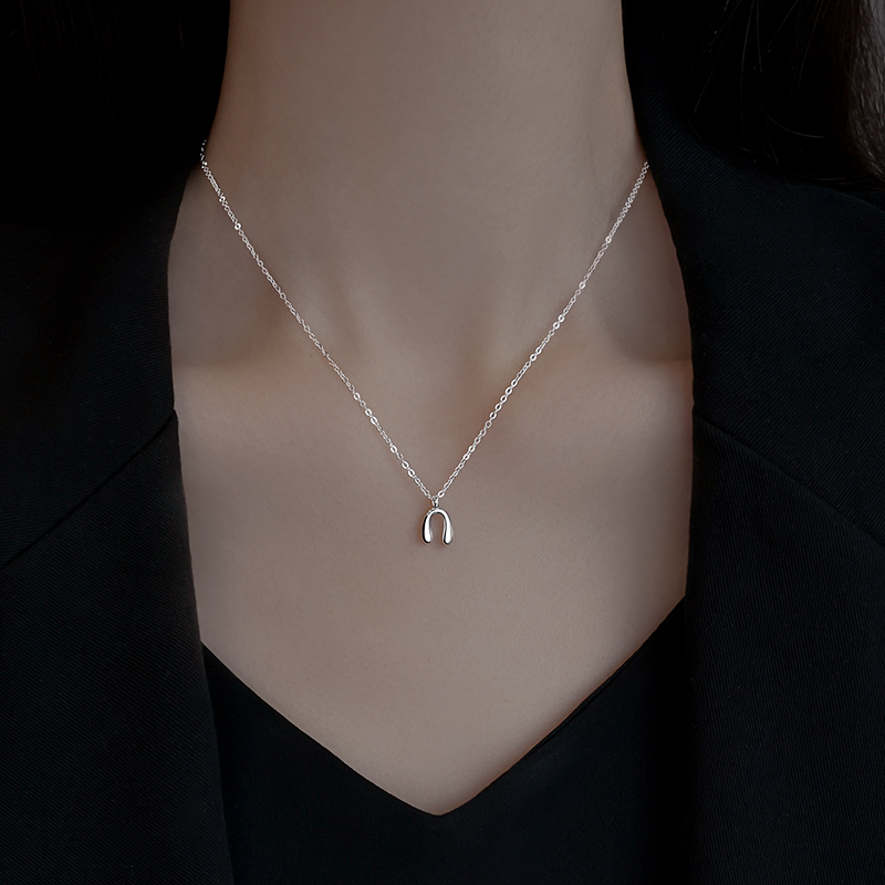 银奥925女款许愿骨项链