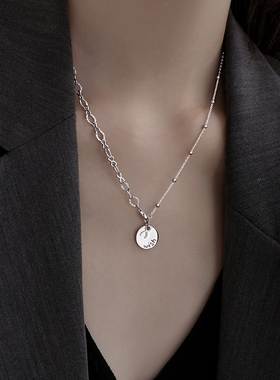 银奥925纯银许愿项链女新款2025爆款毛衣链轻奢小众高级锁骨颈链