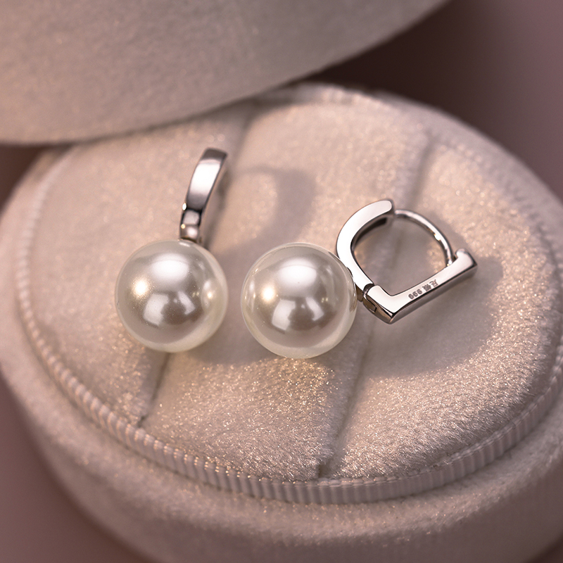 银奥999足银气质女生耳钉