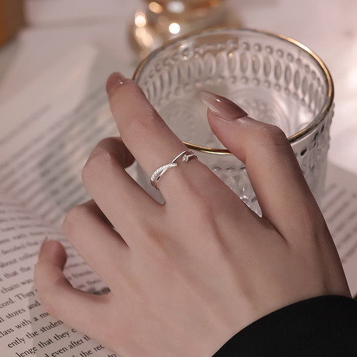 925银麦穗锆石戒指女2025爆款