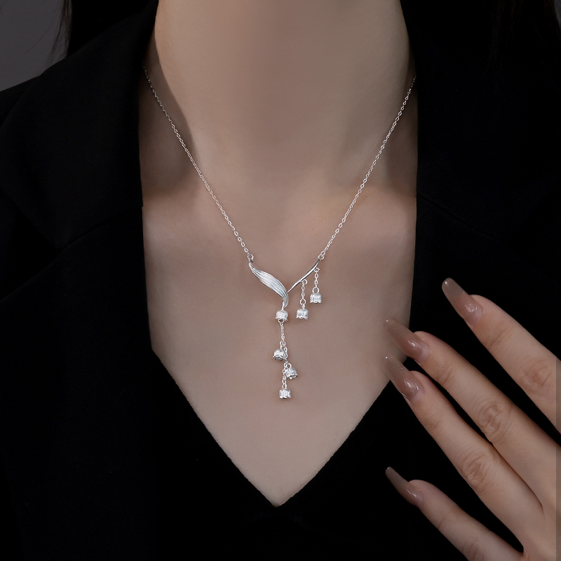 银奥999足银十字链女生项链