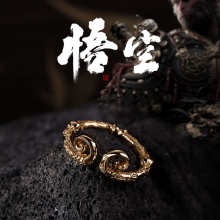 925纯银大话西游紧箍咒戒指情侣对戒2025爆款百搭个性男女一对ins