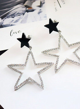 韩国uper star饰品韩版气质五角星女耳钉耳环耳坠日韩简约耳饰
