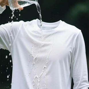 可机洗鹅绒T恤秋冬新款90拒水鹅绒三防男女情侣款长袖保暖打底T恤