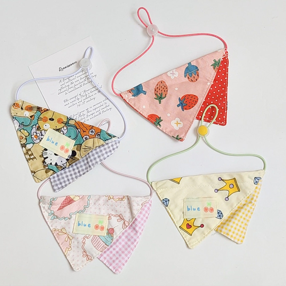 法国JoyPaw三角宠物口水巾双层猫咪吃饭兜围兜柔软布艺印花变装,宠物/宠物食品及用品,围巾/口水巾,淘宝优惠券,粉丝福利购,淘宝优惠卷